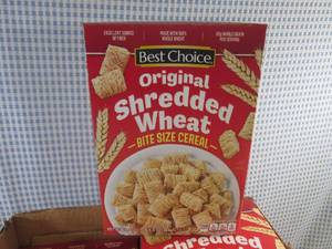 lot 351 image: (C-1) 8 Boxes Shredded Wheat Bite Size Cereal 16.4oz Boxes Past Date