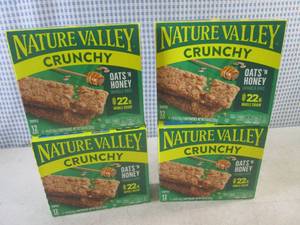 lot 366 image: (B-1) 4 Boxes Nature Valley Oats N Honey Crunchy Granola Bars Best by May 2024