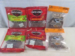 lot 370 image: (B-1) 6 Bags Assorted Beef Jerky Past Date