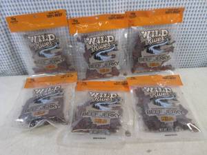 lot 371 image: (B-1) 6 Bags Wild River Mild Beef Jerky Past Date