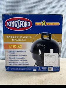 lot 193 image: (EW7) Kingsford Portable 14 Kettle Grill in Box - Looks Unused