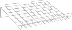 6 Pack Retail Resource White  Slatwall Wire Shelf 22 x 14,