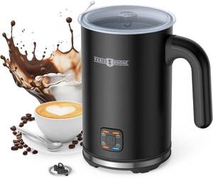 PARIS RHNE PE-MF009 Milk Frothers, 4-in-1 Automatic Warm and Cold Milk Foamer,Electric
