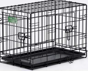 MIDWEST DOG DOUBLE DOOR I-CRATE BLACK 22 X 13 X 16