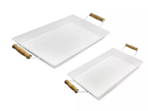 7 Tray lot AuldHome Design Rustic Trays, Small & Medium