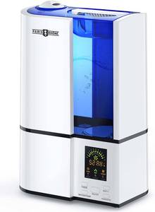 PARIS RHNE Upgrade 4L Cool Mist Humidifiers with Humidistat, Quiet Air Humidifier for Large Room, Plant Humidifier for Indoor, LED Display, 24H Timer