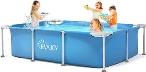 EVAJOY 85in x 23in x 59in Metal Frame Swimming Pool & HTH 42049