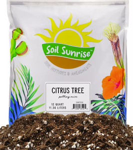 2 Pack 12 QT Soil Sunrise Citrus Tree Potting Soil Mix, Special Blend for Indoor Oranges, Lemons, Limes and More