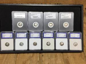 lot 31 image: 10 IGSPCC Graded PR-70 Roosevelt Dimes