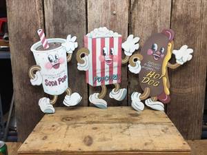lot 33 image: 3 OHIO Wholesale Metal Movie Theater Signs