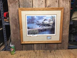lot 64 image: Ken Zylla Lifting to the North Wildlife Print - Stamp
