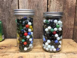 lot 90 image: 2 Jars Marbles - Game Marbles
