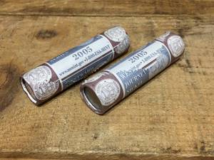 lot 92 image: 2 Rolls 2005 Westward Journey Nickel Series