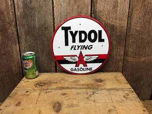 lot 119 image: TYDOL Flying A Gasoline Metal Sign