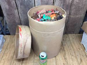 lot 179 image: Vintage Large Lincoln Log Barrel FULL