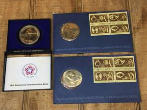lot 194 image: Bicentennial Commemorative Coins - Stamps