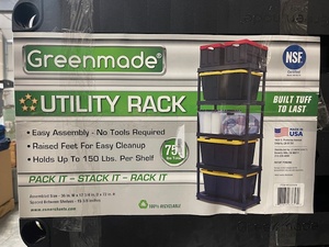 lot 13 image: Greenmade Plastic Shelving