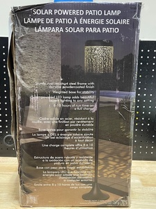 lot 55 image: Solar Powered Patio Lamp