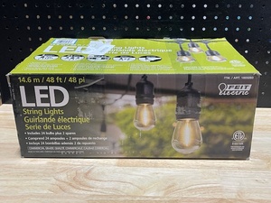 lot 70 image: LED String Lights 48 Foot 24 Bulb