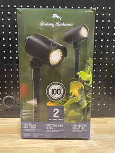 lot 75 image: Tommy Bahama Solar LED Spotlight 2 Pack