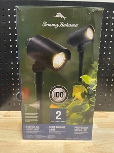 lot 76 image: Tommy Bahama Solar LED Spotlight 2 Pack