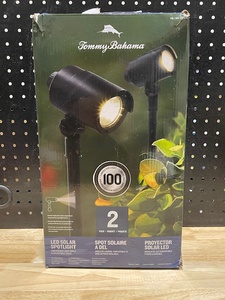 lot 78 image: Tommy Bahama Solar LED Spotlight 2 Pack