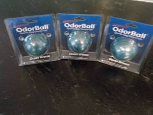 Lot of 3 New Pro Guard Odor Balls Sports Bag Deodorizers Ocean Breeze