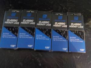 Lot of 5 New Pro Guard Classic Hockey 108 Laces retail $6.95 each