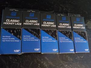 Lot of 5 New Pro Guard Classic Hockey 108 Laces retail $6.95 each