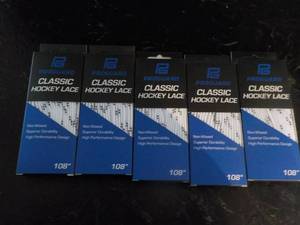 Lot of 5 New Pro Guard Classic Hockey 108 Laces retail $6.95 each