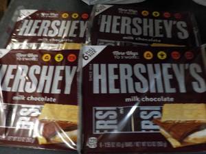 4 x 6 Full Size Hersheys Candy Bars