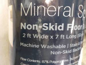 Mineral Spring Non Skid New Floor Runner- 24 x 84 long