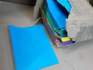 Case of Folders - variety of colors