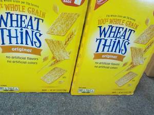 2 x 2 lb. 8 oz Boxes Wheat Thins Original - past best date