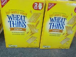 2 x 2 lb. 8 oz Boxes Wheat Thins Original - past best date