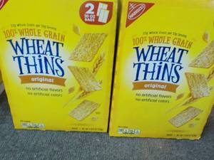 2 x 2 lb. 8 oz Boxes Wheat Thins Original - past best date