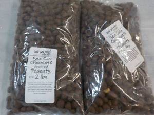 2 x 2 lb. pkgs Sea Salt Chocolate Covered Peanuts