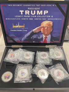 lot 34 image: President Trump Legacy Proof Coin Collection