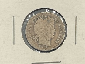 lot 36 image: 1913 Barber Dime