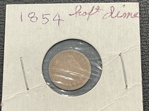 lot 42 image: 1854 Liberty Seated Half Dime