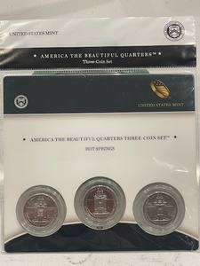 lot 59 image: America the Beautiful Quarters 3 Coin Set