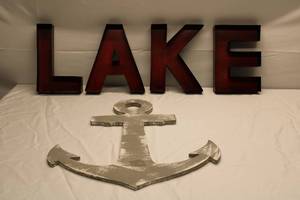 lot 17 image: L-A-K-E letters and Anchor