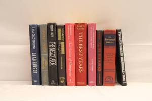 lot 22 image: Lot of 10 Hardcover Books - Assorted Titles and Authors