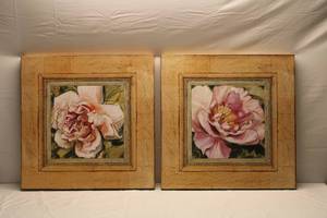 lot 97 image: Lot of 2 Peonies Wrapped Print