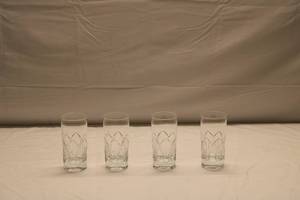 lot 131 image: Set of 4 Crystal Water Glasses