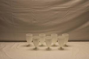 lot 150 image: Milk Glass Goblets