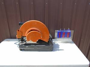 Chicago Electric chop saw. Looks nearly new but wont fire up. As shown.