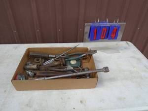 Flat of vintage tools. As shown.