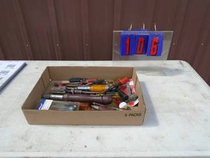 Flat of vintage tools. As shown.