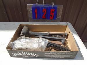 Flat with 2 wheel dresser & brushes. As shown.
